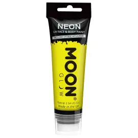 Moon Glow Neon UV Kropp- & Ansiktsfärg Gul 75 ml