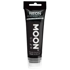 Moon Glow Neon UV Kropp- & Ansiktsf&auml;rg Svart 75 ml