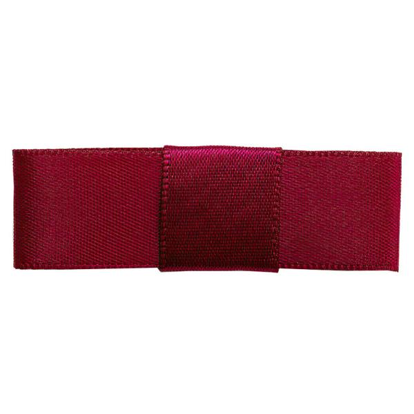 Mini Satinrosetter Burgundy