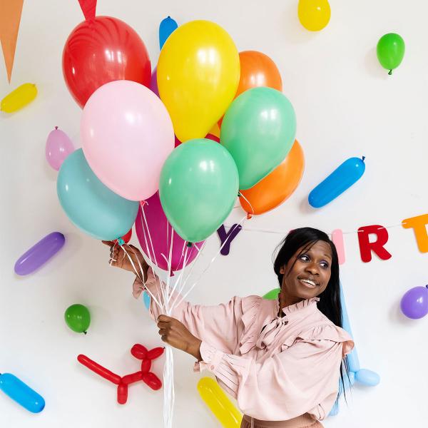 Latexballonger Blandade Färger Matt 33 cm