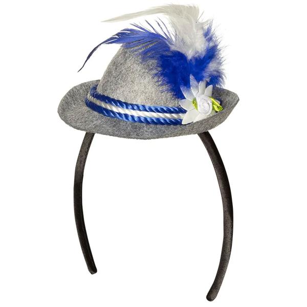 Diadem Oktoberfest Grå/Blå/Vit