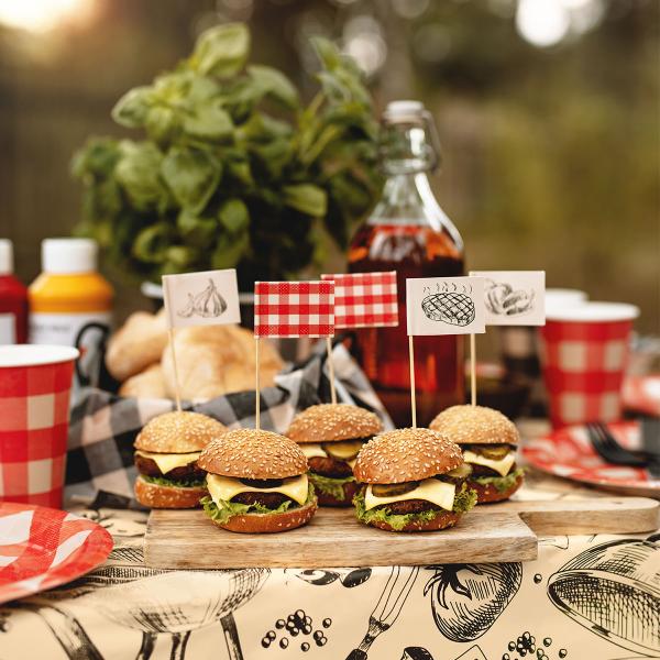 Partypicks med Grilltema 12-pack