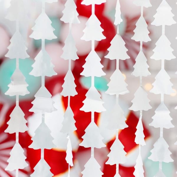 Juldraperi Granar Silver