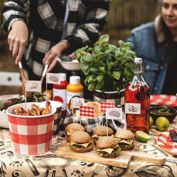 Partypicks med Grilltema 12-pack