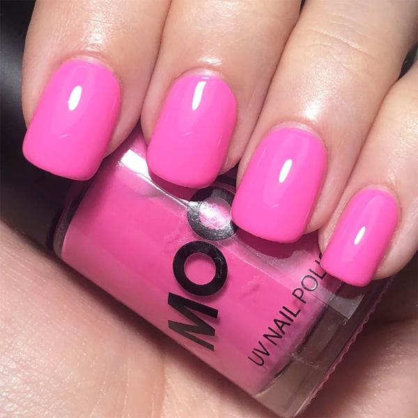 Moon Glow Neon UV Nagellack Pastell Rosa