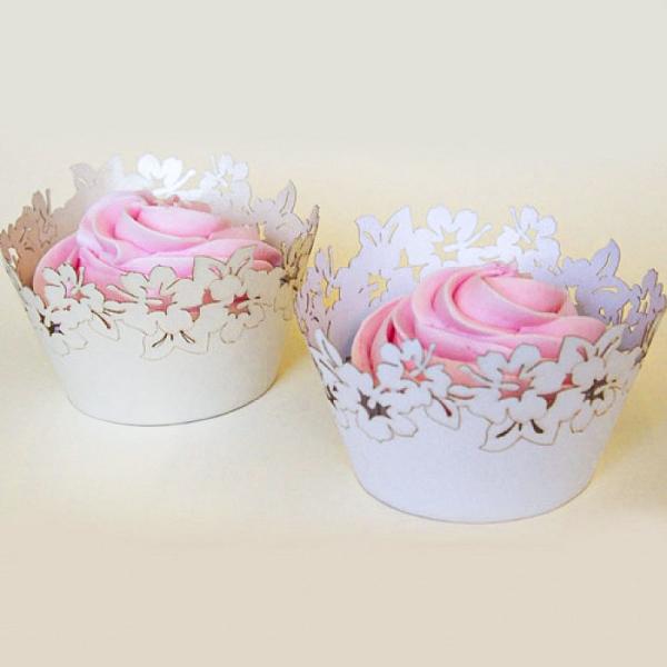 Cupcake Wrappers Blommor
