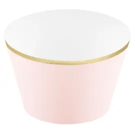 Cupcake Wrappers Guldkant Rosa