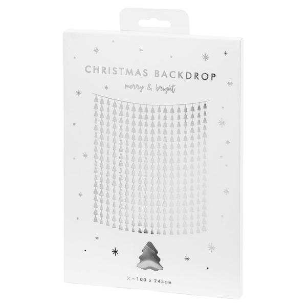 Juldraperi Granar Silver