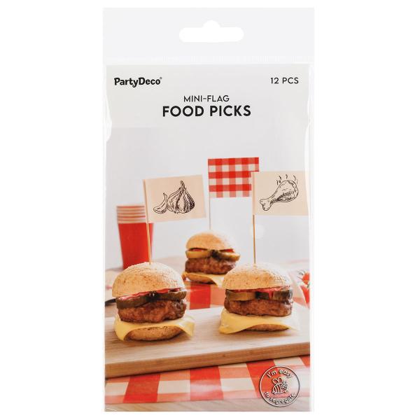 Partypicks med Grilltema 12-pack