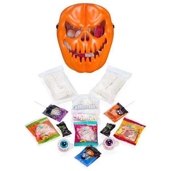 Skelettmask med Godis 175g