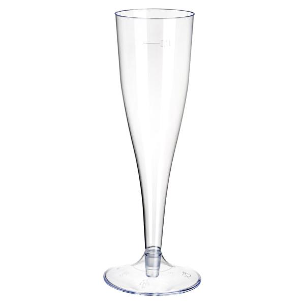 Transparenta Engångschampagneglas Plast