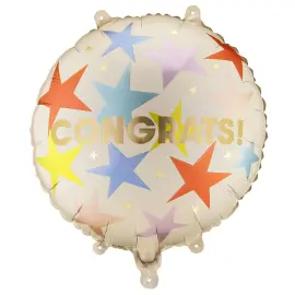 Rund Folieballong Congrats 35 cm