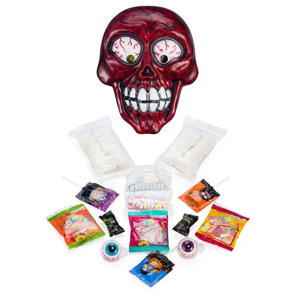 Skelettmask med Godis 175g