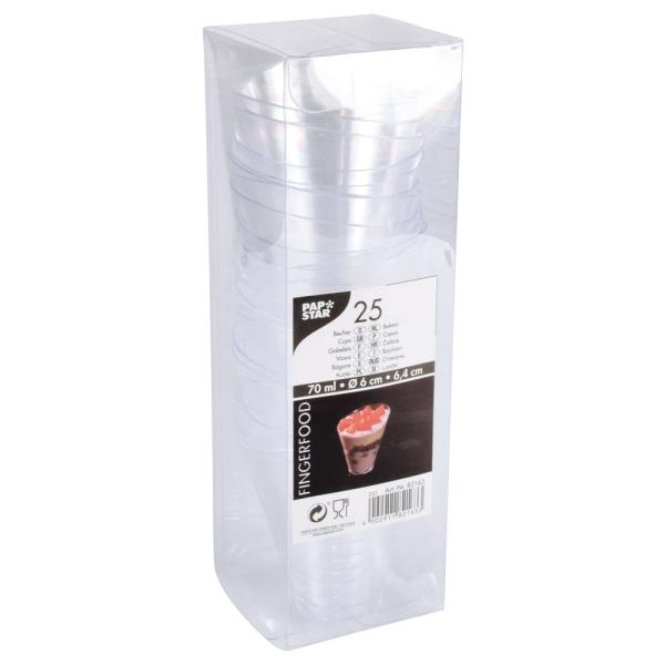 Transparenta Plastbägare Mini