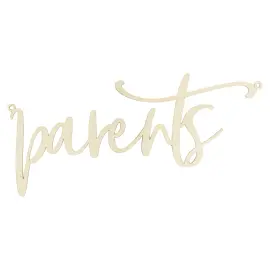 Träskylt Parents
