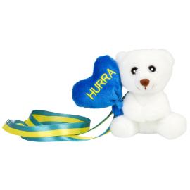 Studentnalle Bj&ouml;rn med Hj&auml;rta Hurra 11 cm