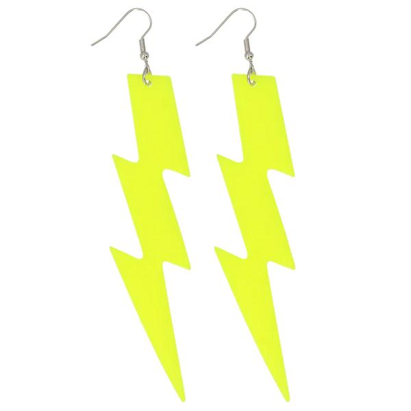 Blixt Örhängen Neongul