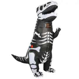 Uppbl&aring;sbar Maskeraddr&auml;kt T-Rex Skelett