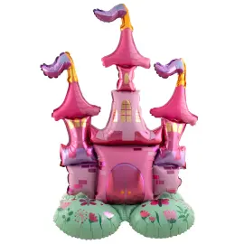 Folieballong Prinsessslott St&aring;ende 65 x 90 cm