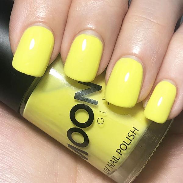 Moon Glow Neon UV Nagellack Pastell Gul