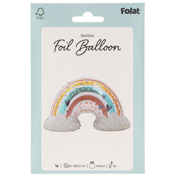 Folieballong Flerfärgad Regnbåge