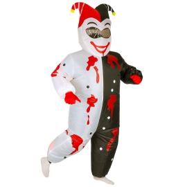 Uppbl&aring;sbar Maskeraddr&auml;kt Blodig Joker