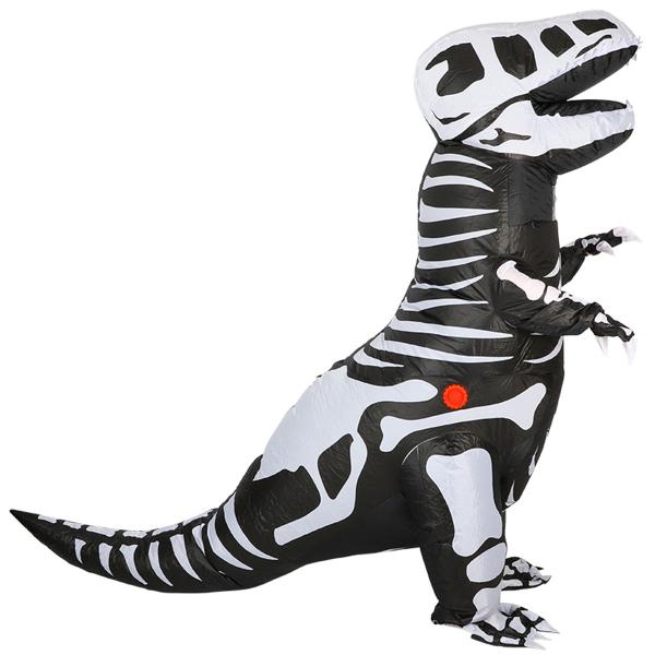 Uppblåsbar Maskeraddräkt T-Rex Skelett