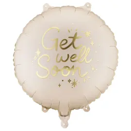 Rund Folieballong Get Well Soon 35 cm