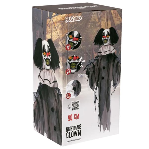 Animerad Skräckclown Hängande 90 cm