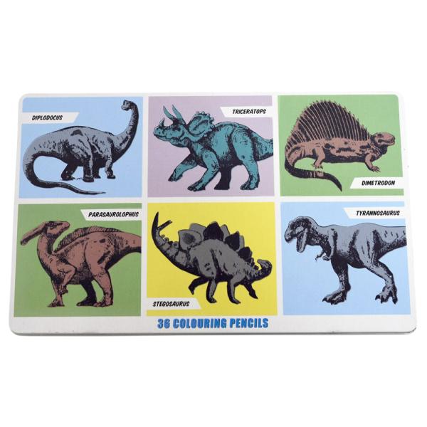 Färgpennor Dinosaurier 36-pack