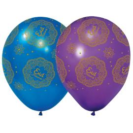 Eid Mubarak Latexballonger Mix 30 cm 6-pack