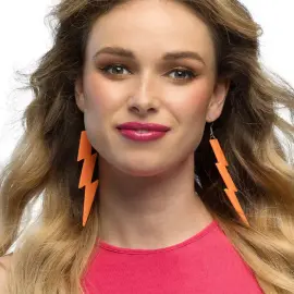 Blixt Örhängen Neonorange