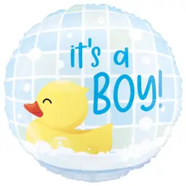It's a Boy med Badanka Rund Folieballong