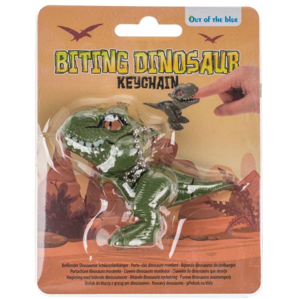 Bitande Dinosaurie Nyckelring