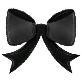 Folieballong Rosett Svart