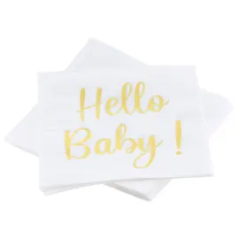 Engångsservetter Hello Baby 20-pack