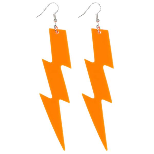 Blixt Örhängen Neonorange