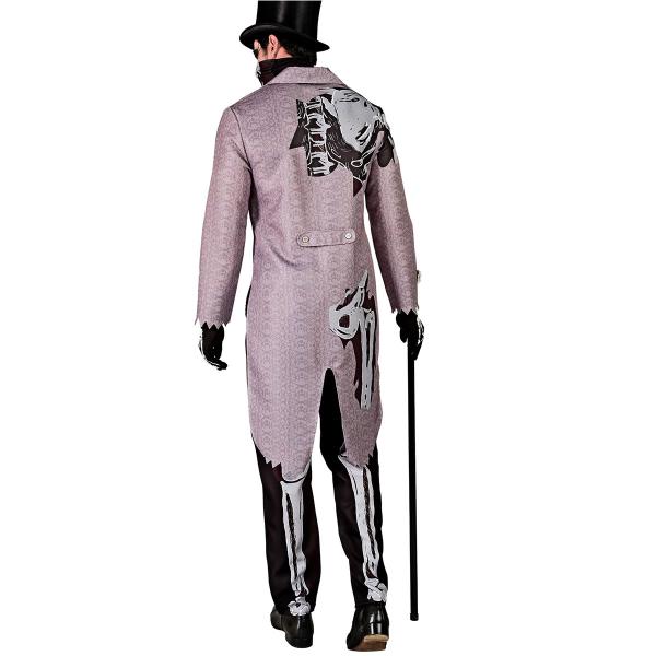 Skelettdräkt med Frack & Mask