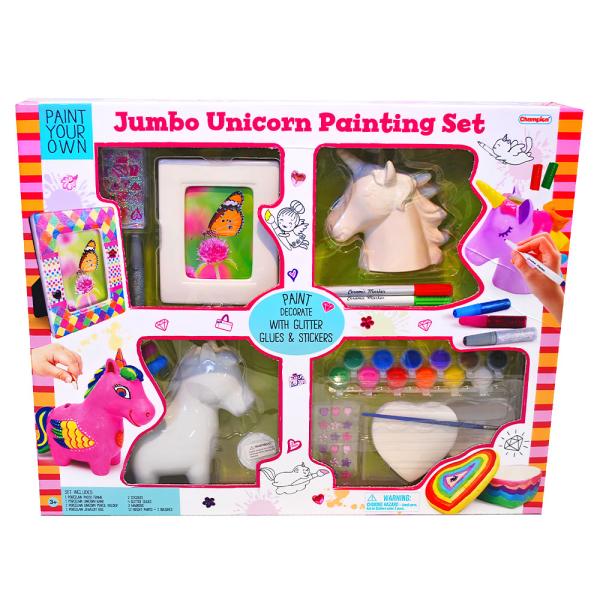 Jumbo Målar Set Enhörning