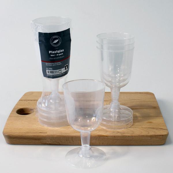 Vinglas Plast 16 cl 4-pack