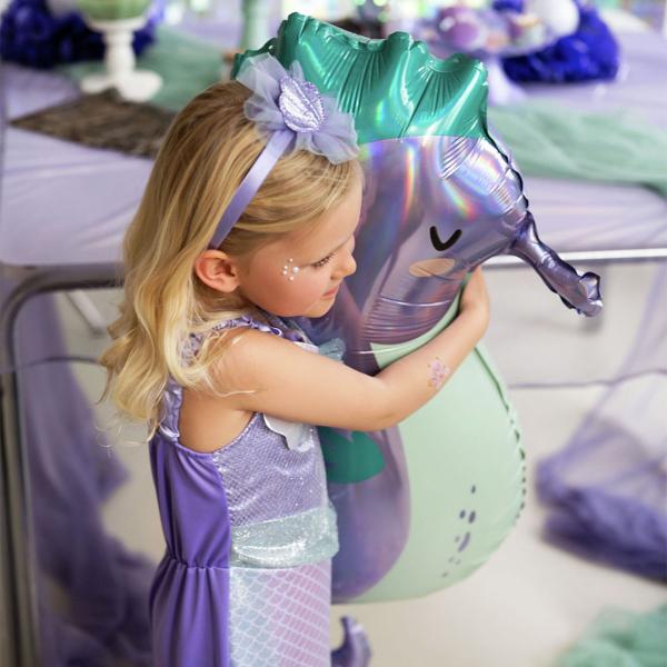 Folieballong Sjöhäst 40 x 101 cm