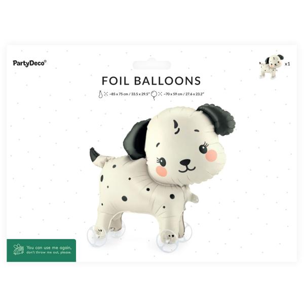 Folieballong Hund på Hjul 70 x 59 cm