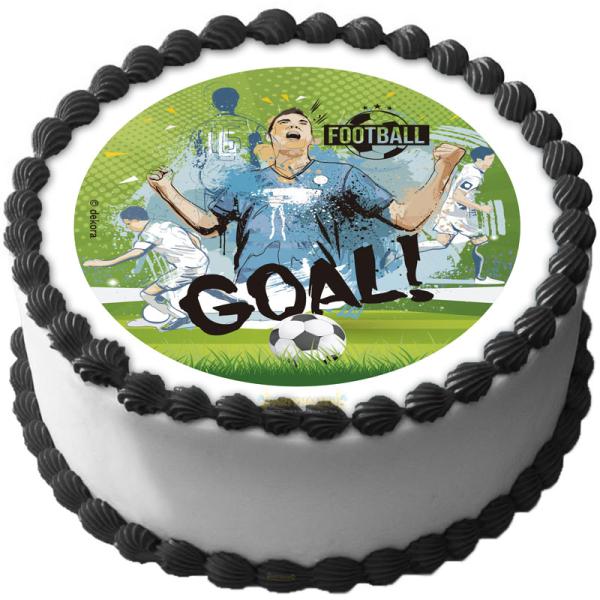 Fotboll Goal Tårtoblat 16 cm