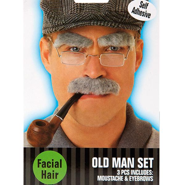 Mustasch med Ögonbryn