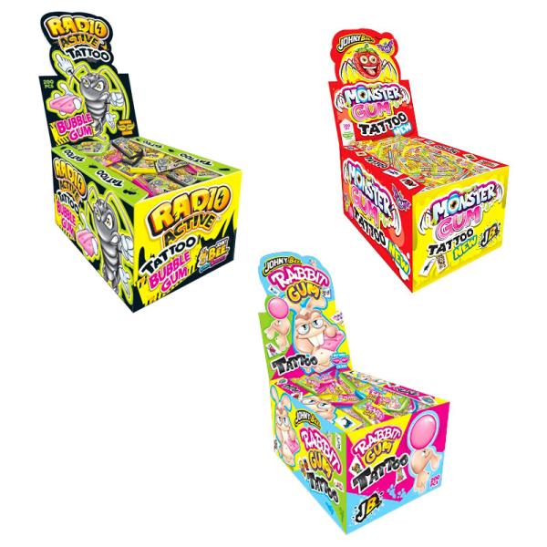 Tuggummi Monster Gum Tattoo