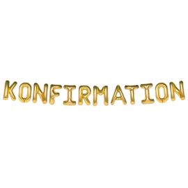 Ballonggirlang Konfirmation Guld