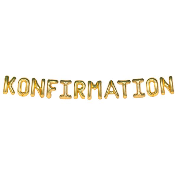 Ballonggirlang Konfirmation Guld