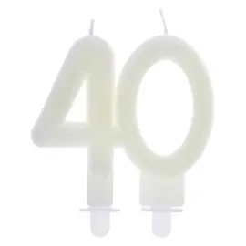 Självlysande Sifferljus 40 År