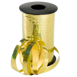 Presentsn&ouml;re Holografiskt Guld 250 m x 10 mm
