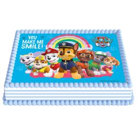 Tårtbild Paw Patrol Fyrkantig